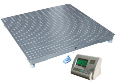 1.2×1.2m 3 toneladas de escalas de peso sem fio do assoalho